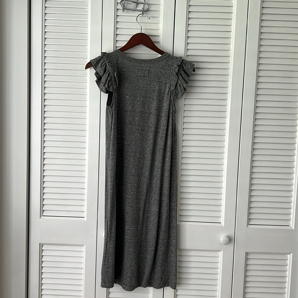 Current Elliott The Ruffle Muscle Dress, gray, size 1 (small) - Picture 3 of 4